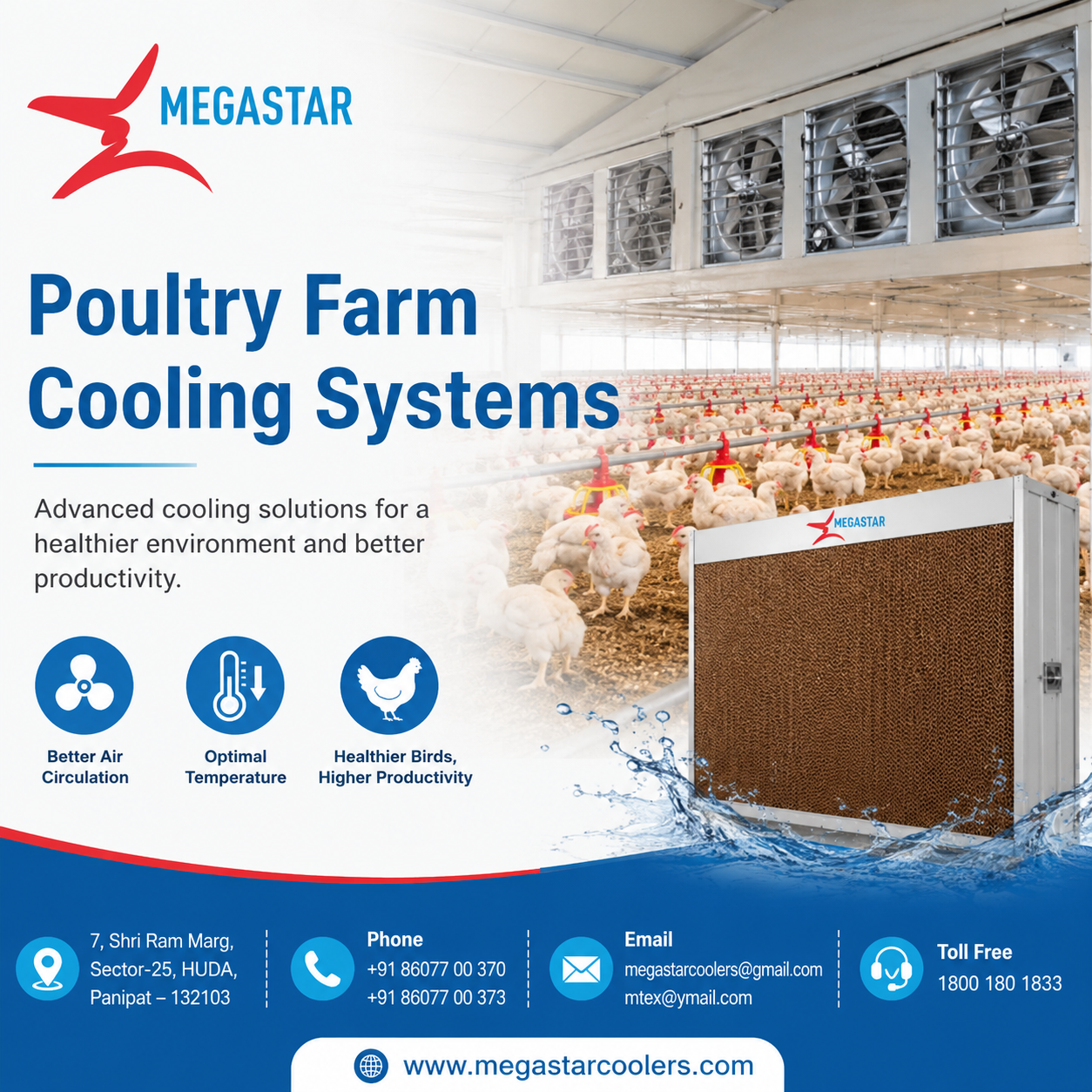 Best Poultry Farm Cooling Systems for Temperature Control