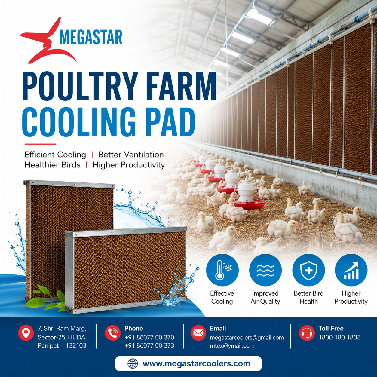 Best Poultry Farm Cooling Pad Manufacturer & Supplier in India