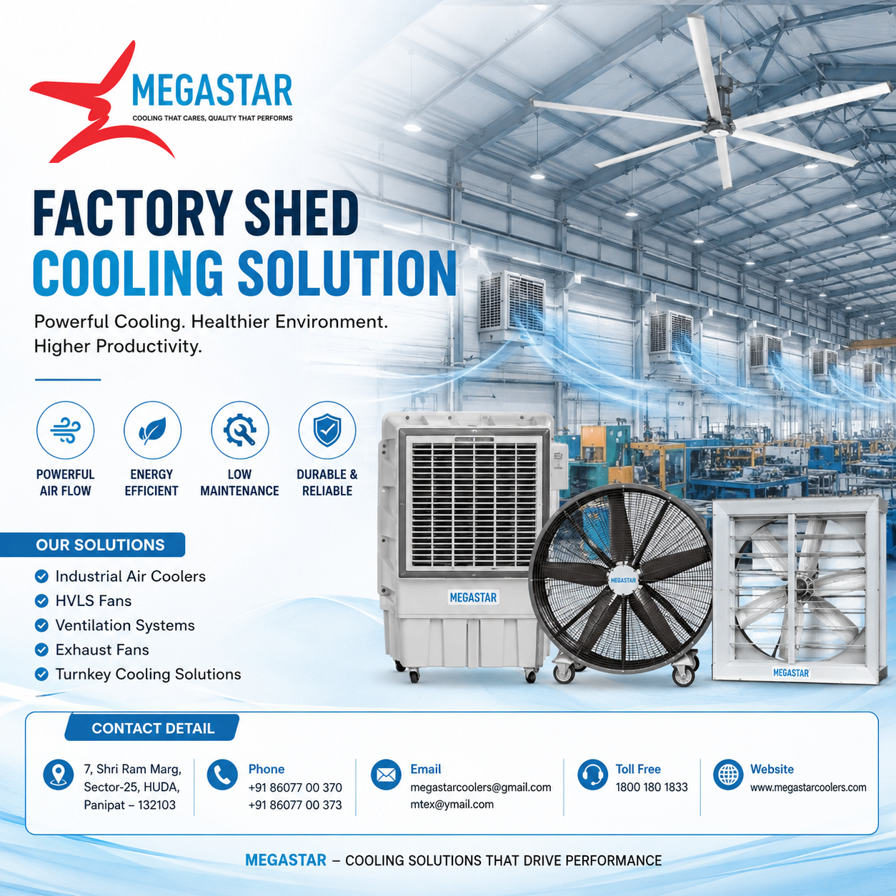 Best Factory Shed Cooling Solution for Industrial Heat Control