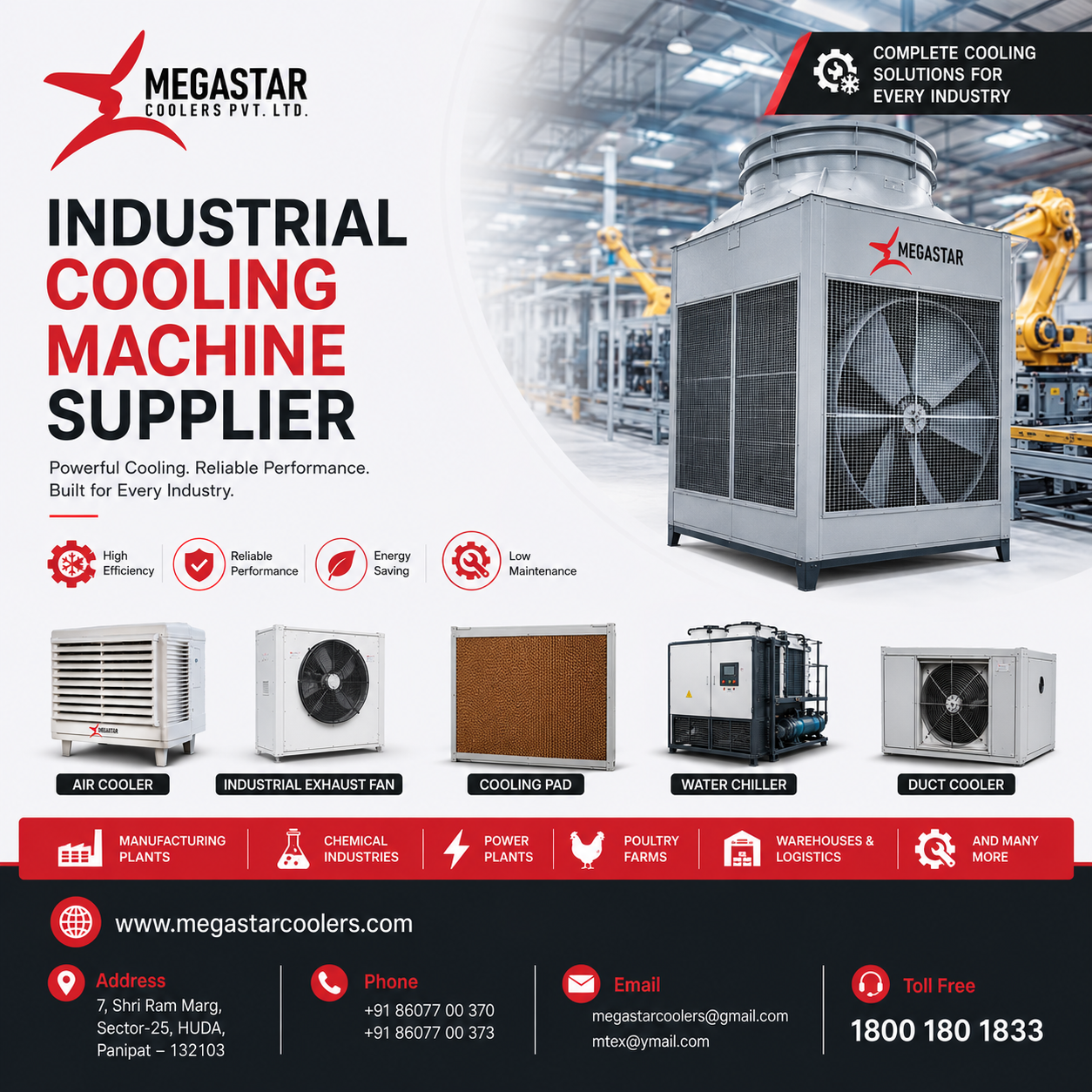 Industrial Cooling Machine Supplier