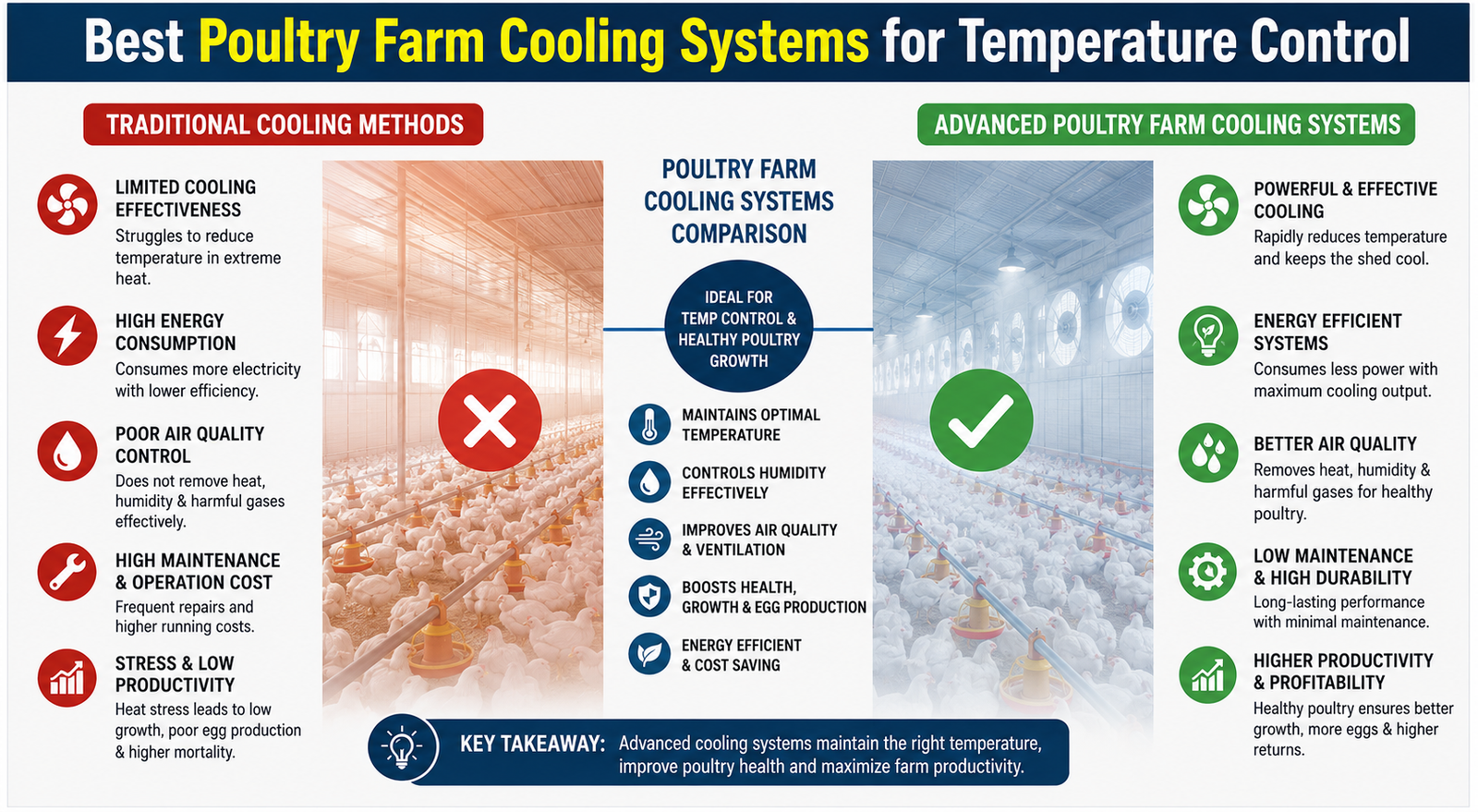 Best Poultry Farm Cooling Systems for Temperature Control